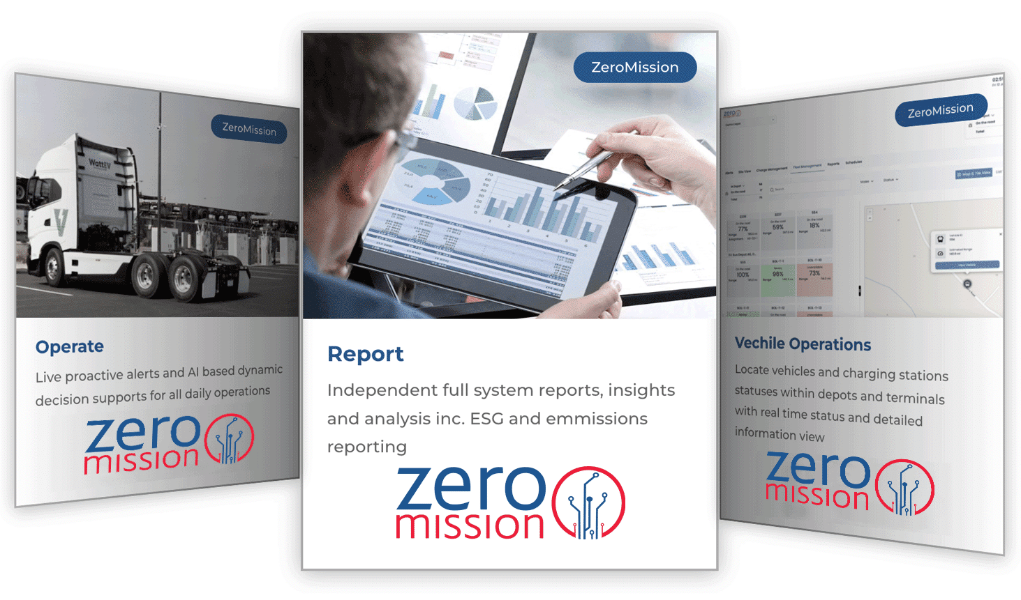 reporting and analysis on your fleet with the zeromission platform